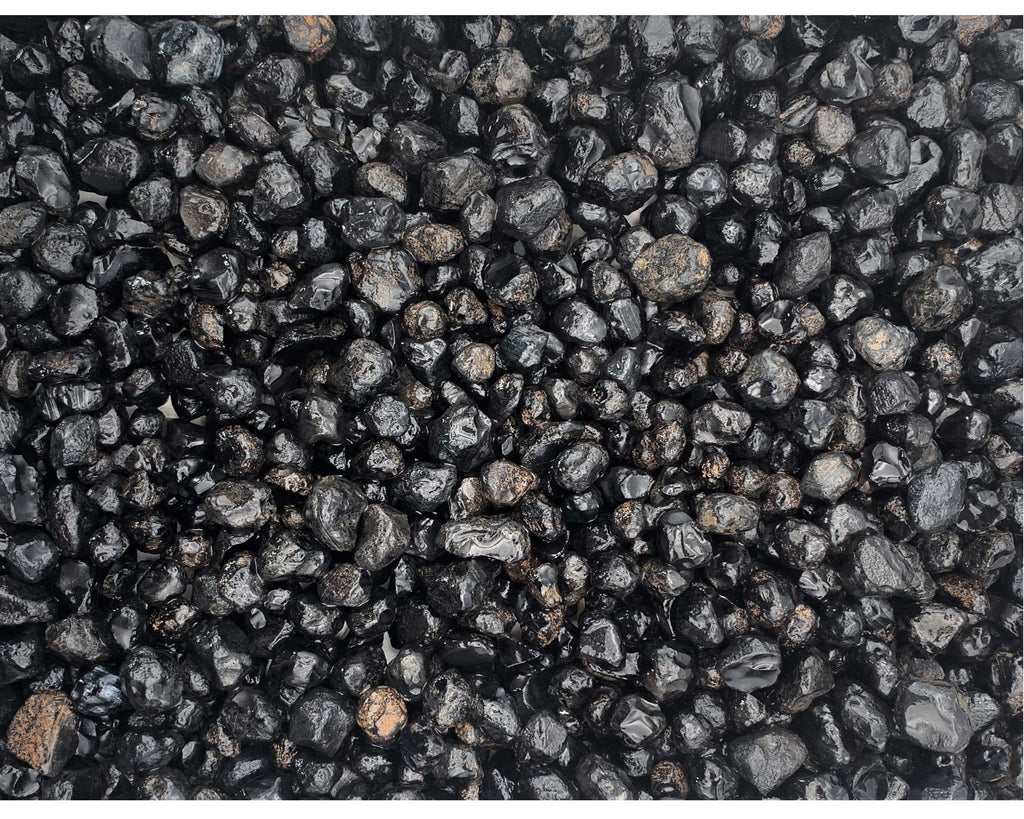 Small Apache Tears Volcanic Glass Black Obsidian from Mexico