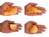 Orange Calcite Rough Stones from Mexico - Premium Grade - Large - 1.75” to 2.75” Average