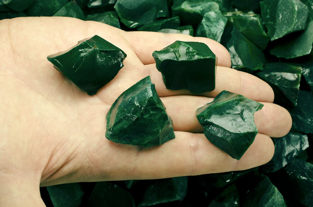 Maricopa Green Jasper Green Jasper Mine Run Rough From India