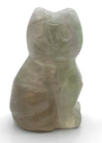 1 pc. of Rainbow Fluorite Carved Cat Figurine