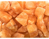 Orange Calcite Rough Stones from Mexico - Premium Grade - Large - 1.75” to 2.75” Average