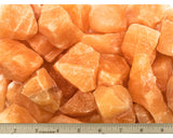 Orange Calcite Rough Stones from Mexico - Premium Grade - Large - 1.75” to 2.75” Average