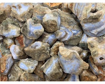 Blue Lace Agate Mine Run Rough - Namibia