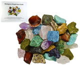 3 lbs Rough Madagascar 17-Stone Mix with 30 Page Stone Info Book