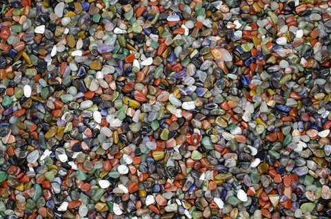 Assorted Tumbled Stone Mix from Africa - 0.25" to 0.40" avg. - (Size #3)