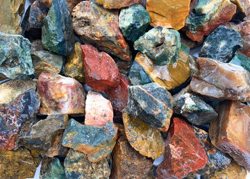 Rough Multi-Color Agate Stones from Indonesia