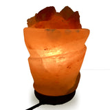 Natural Himalayan Funnel with Chunks Shape Salt Lamp