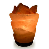 Natural Himalayan Funnel with Chunks Shape Salt Lamp