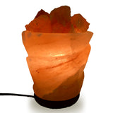 Natural Himalayan Funnel with Chunks Shape Salt Lamp