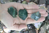 Green Moss Agate Rough Stones from India