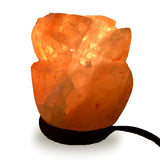 Natural Himalayan Rose Shaped Salt Lamp - 6"