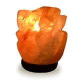 Natural Himalayan Rose Shaped Salt Lamp - 6"