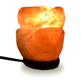 Natural Himalayan Rose Shaped Salt Lamp - 6"