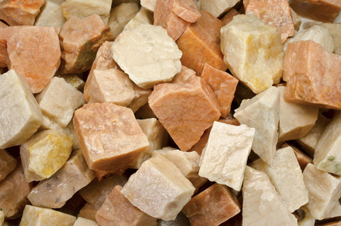 Moonstone Tan Orange Mine Run Rough