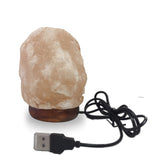 Natural Mini Himalayan USB LED Salt Lamp - Natural