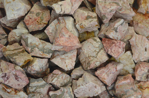 Pastel Jasper Rough Stones from Mexico