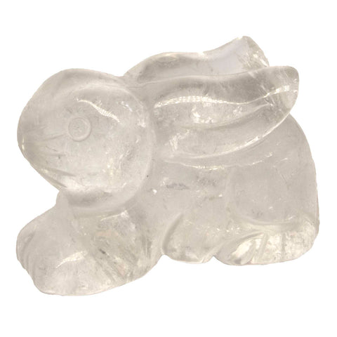 1 pc. of Crystal Quartz Carved Rabbit Figurine.