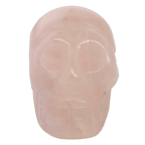 1 pc. of Rose Quartz Carved Skull Figurine