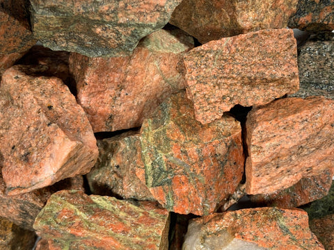 Unakite Mine Run Rough - India
