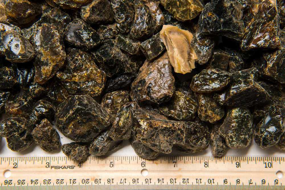 Blue/Gold Amber Rough Stones from Indonesia