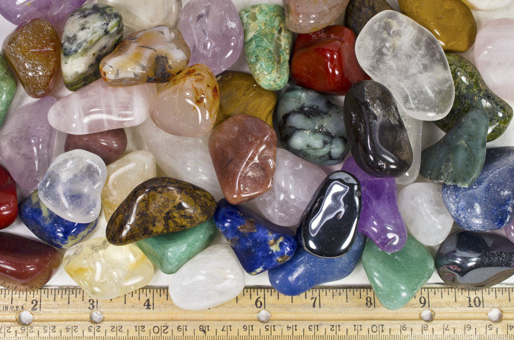 Tumbled Brazilian Natural Stone Mix - Large – Fantasia Mining