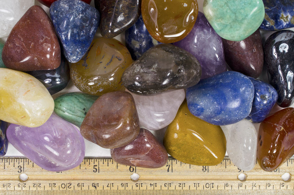 Brazil Mix Rocks Tumbled Brazilian Natural Stone Mix - Extra Large - 1.75