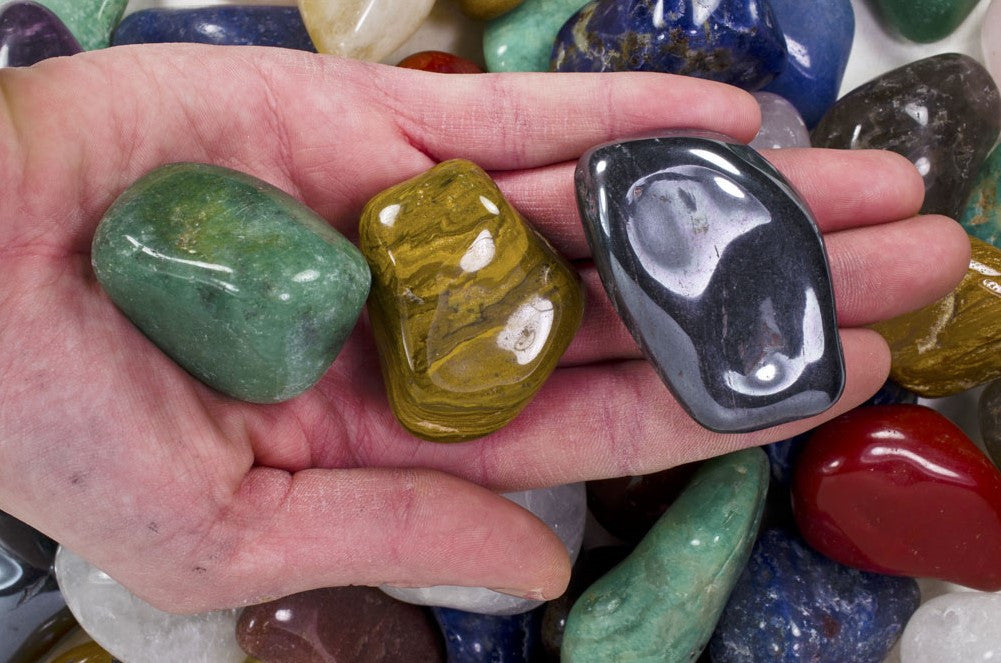 Brazil Mix Rocks Tumbled Brazilian Natural Stone Mix - Extra Large - 1.75