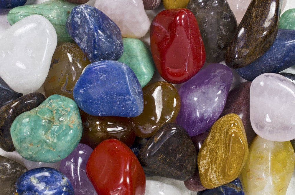 Brazil Mix Rocks Tumbled Brazilian Natural Stone Mix - Extra Large - 1.75