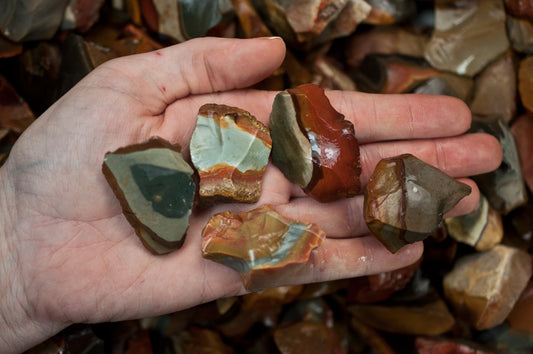 Desert Jasper Mine Run Rough - Madagascar