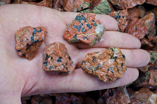 Epidote in Matrix Mine Run Rough - Madagascar