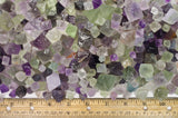 Natural Unpolished Rainbow Fluorite Octahedron Crystals from China-small size