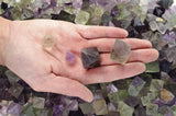 Natural Unpolished Fluorite Octahedron Crystals from China