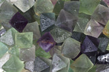Natural Unpolished Rainbow Fluorite Octahedron Crystals from China - Large Size