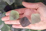 Natural Unpolished Rainbow Fluorite Octahedron Crystals from China - Large Size