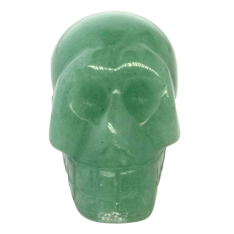 1 pc. of Green Aventurine Carved Skull Figurine