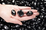 Tumbled Black Jet Stones A  Grade