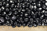 Tumbled Black Jet Stones A  Grade