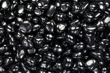 Tumbled Black Jet Stones A  Grade