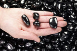 Tumbled Black Jet Stones A  Grade