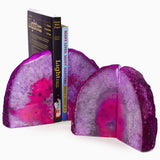 Pink Agate Bookends