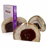 Red Agate Bookends