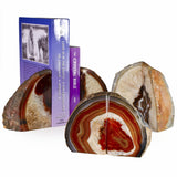 Red Agate Bookends