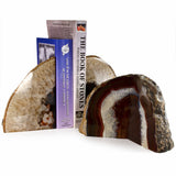 Red Agate Bookends