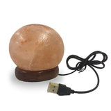 Natural Mini Himalayan USB LED Salt Lamp - Sphere